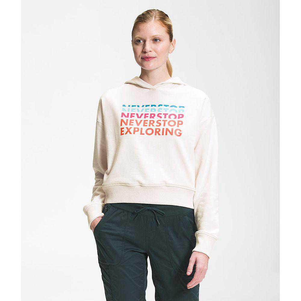 The North Face Logo Play Γυναικεια Φούτερ Hoodie - Ασπρα (HXWK93247)